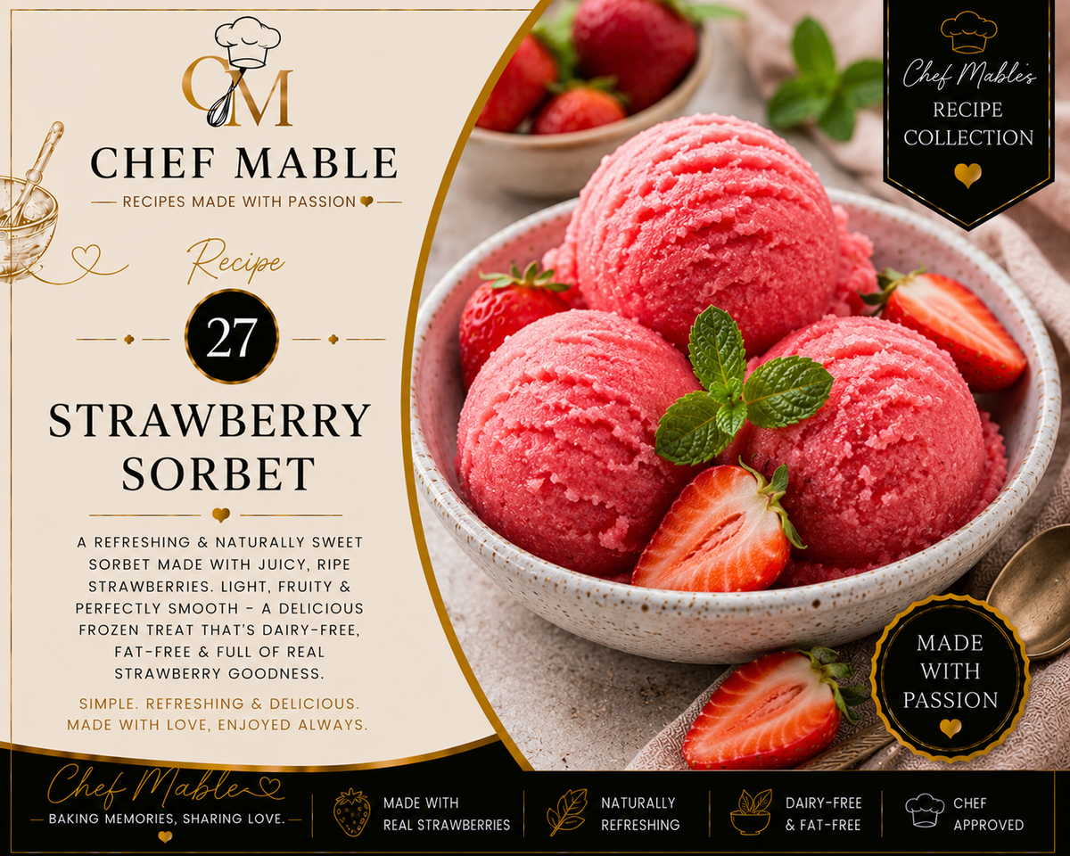 Chef Mable's Strawberry Sorbet