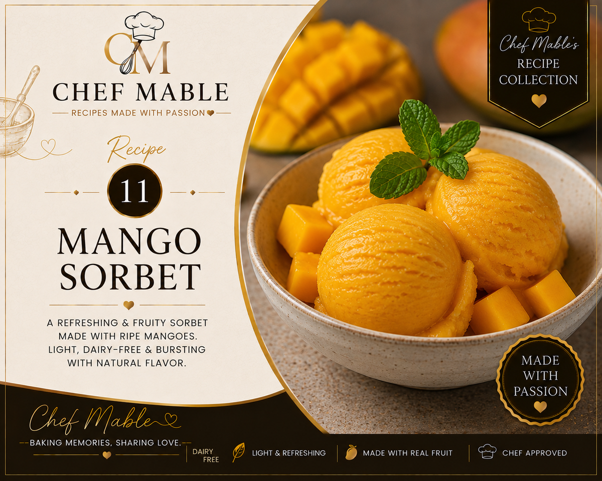 Chef Mable's Mangoe Sorbet